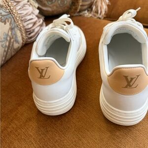 Louis Vuitton Cream and White Sneakers